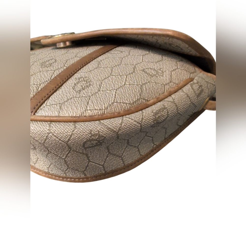 Christian Dior Beige Crossbody Bag Stylish Clean Long Strap Italy - Picture 3 of 14